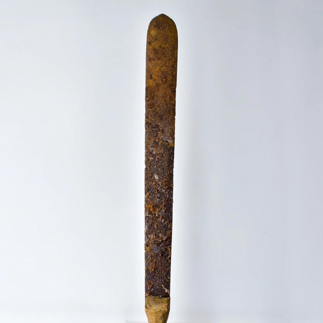 African Early 20th Century Asante Iron Sword with Wood Handle Ghana For Sale - Image 3 of 11
