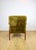 Wood Vintage Olive Lounge Chair in Red Fox with High Pile Camel Fabric, 1970s For Sale - Image 7 of 13