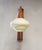Mid-Century Modern Mid-Century Wooden and Opaline Glass Wall Light, Czechoslovakia, 1960s For Sale - Image 3 of 11