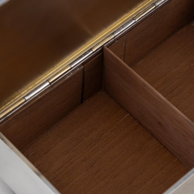 Antique English Silver 4-Tier Cigar Box, London, 1912 For Sale - Image 6 of 16