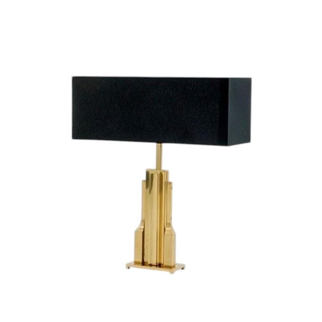 Metal Hollywood Regency Brass Table Lamp Base, Italy, 1970s For Sale - Image 7 of 18