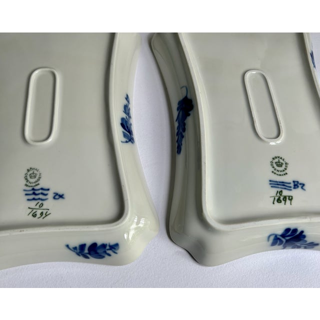 Mid 20th Century Pair Royal Doulton "Blå Blomst" Lattice Porcelain Trays For Sale - Image 15 of 18
