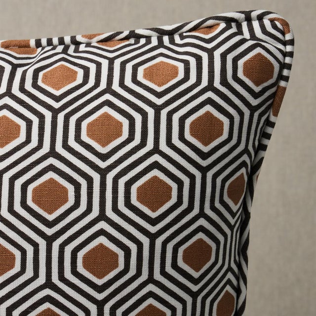 This pillow features Otis Hand Print with a self-welt finish. Otis is a fun and cheerful geometric fabric that sits on the...