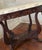 Mid 20th Century French Provincial Style Oval Marble-Top Center Table | Italian Marble | Carved Rose Garland Apron | Lyre Base For Sale - Image 10 of 14