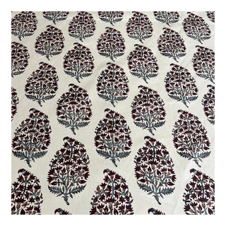 Robert Kime Indian Pear Linen Fabric- 4 Yards For Sale