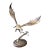 1980s Richard Prazen “Winged Monarch” Large Handcrafted Metal Eagle Sculpture For Sale
