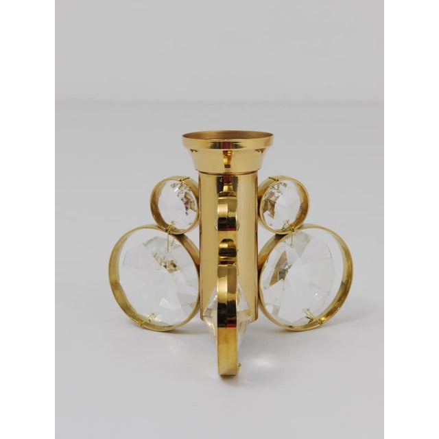 Brass and Crystal Candleholders from Palwa, 1970s, Set of 6 For Sale - Image 16 of 18