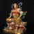 Chinese Antique Chinese Polychrome Gilt Bronze Daoist Deity Zhenwu (Xuanwu) Seated Statue For Sale - Image 3 of 9