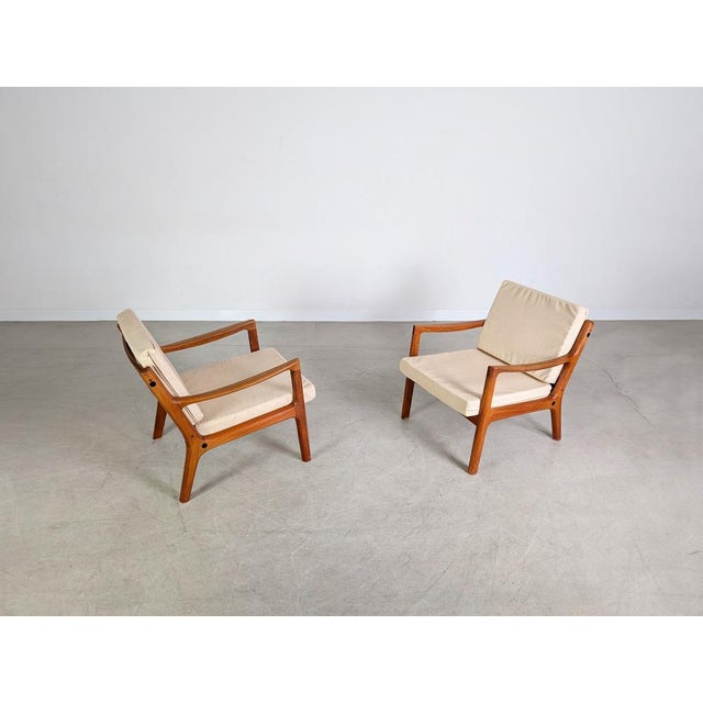Beige Vintage Armchairs from France & Søn, Set of 2 For Sale - Image 8 of 13