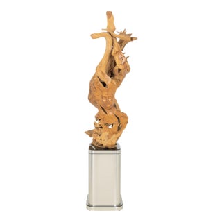 Dale Zarrella Portrait Driftwood Sculpture, 1996 For Sale