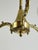 Mid-Century 3-Light Chandelier in Brass and Opaline Glass in the style of Stilnovo, 1950s For Sale - Image 9 of 12