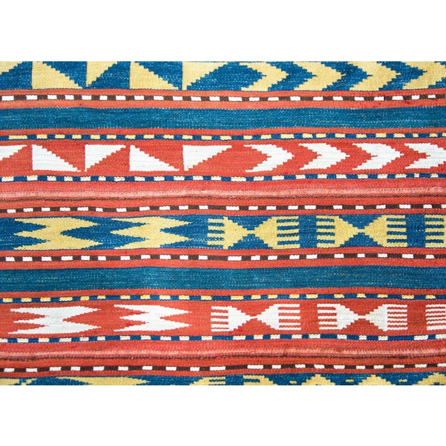 Early 20th Century Persian Jajim Rug For Sale - Image 13 of 14