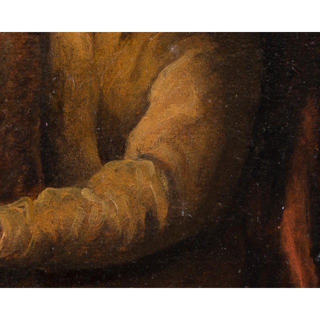 Pietro Della Vecchia, Man in a Coat Trimmed with Fur, 17th Century, Oil on Canvas For Sale - Image 7 of 10