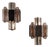 Space Age Danish Wall Sconces by Claus Bolby for Cebo Industri, 1970s, Set of 2 For Sale