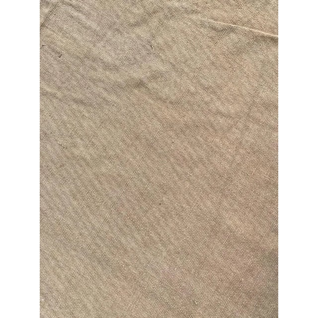 Vintage Indian Modern Khaki Color Flat Rug For Sale - Image 12 of 18