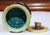 Blue 19th Century French Painted Ceramic Barbotine Sugar Bowl With Lid and Cow Decor For Sale - Image 8 of 9
