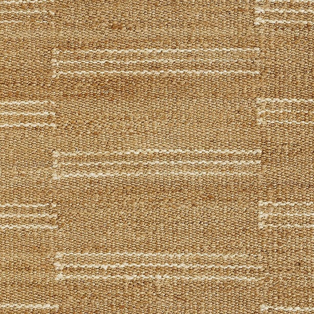 Erin Gates by Momeni Crescent Broken White Stripe Natural Hand Woven Jute Area Rug 10' X 14' For Sale - Image 9 of 10