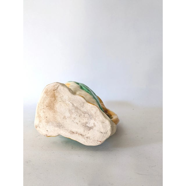 Ceramic Vintage Colorful Hand Painted Majolica Duck Pitcher For Sale - Image 7 of 8