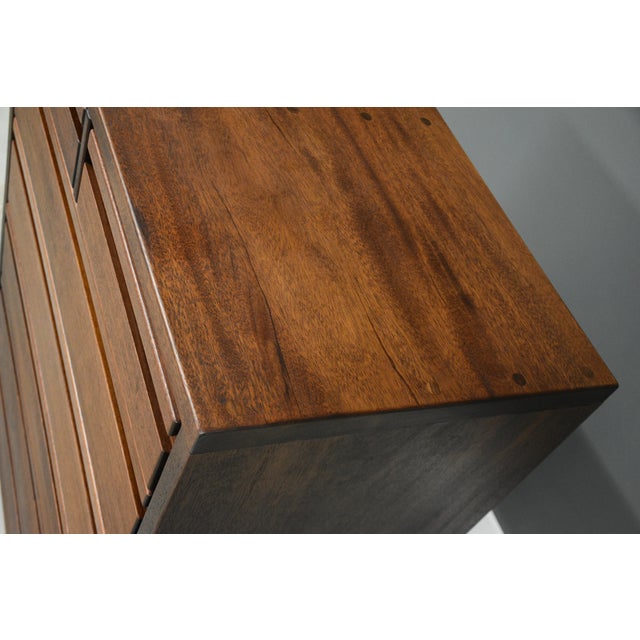 Brown 1960s Mahogany Tall Mid Century Modern Dresser by Montague Furnishings For Sale - Image 8 of 10