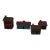 Folk Art Houses - Set of Four For Sale