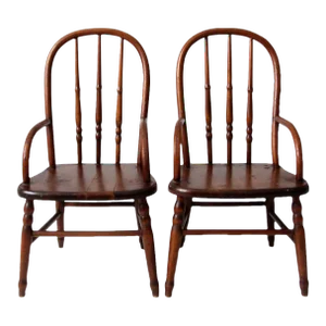 Vintage Children's Arm Chairs Pair