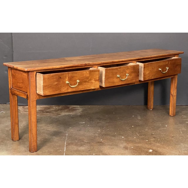 French Console Server or Sideboard Table of Cherry For Sale - Image 12 of 12