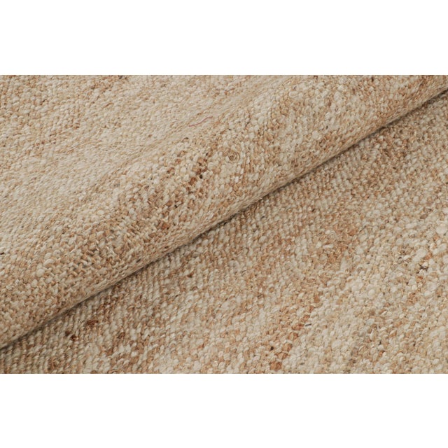 Textile 2010s Rug & Kilim’s Modern Kilim Rug in Brown & White For Sale - Image 7 of 7