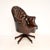 Antique Victorian Leather Swivel Directors Desk Chair, 1950s For Sale - Image 3 of 14