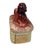Rustic Austrian Majolica Dachshund Box Circa 1920 For Sale - Image 3 of 7
