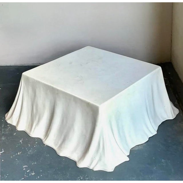 Mid 20th Century Vintage Regency Molded Fiberglass “Tovaglia” Coffee Table After Alberto Bazzani for Studio Tretach For Sale - Image 11 of 12