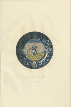 Delange, Illustration of a Plate Depicting Monsieur Antiq, 1869, Print