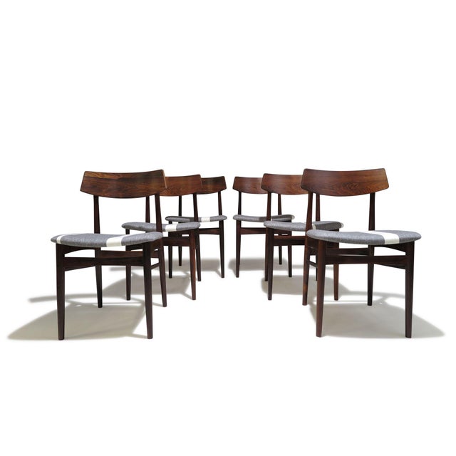Restored Mid-Century Danish Rosewood Dining Chairs, 1955 - Set of 6 For Sale - Image 11 of 11