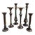 Interlude Home Ornate Pillar Candlesticks- Set of 6 For Sale