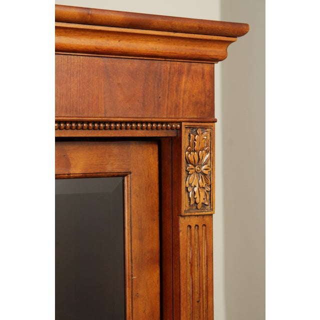 Ethan Allen Townhouse Collection Cherry Sliding Door Bookcase Curio