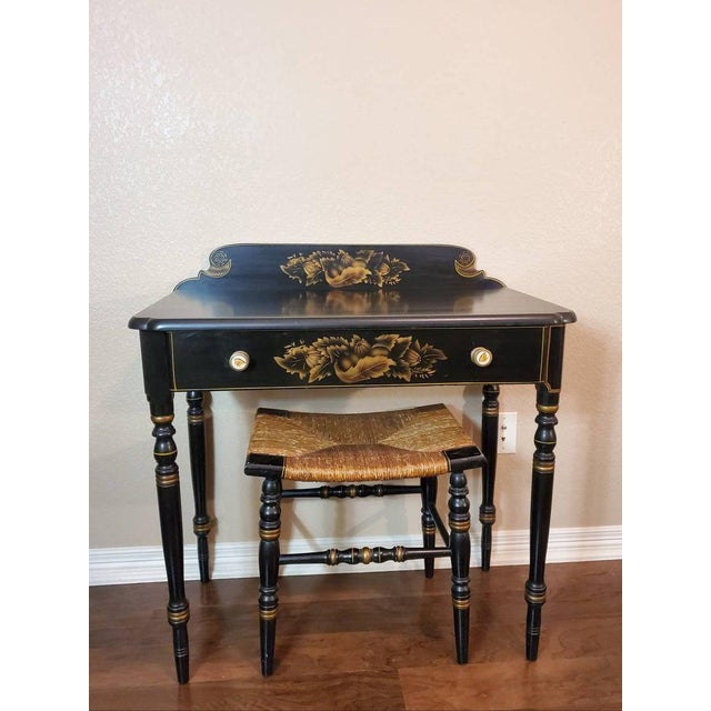 Vintage Federal Hitchcock Writing Desk & Bench 2 Pieces Chairish