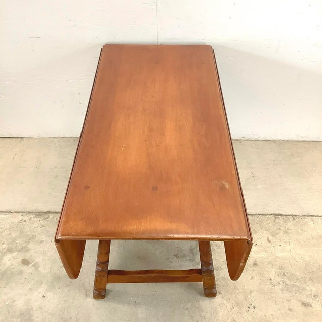 Vintage Solid Maple Dining Table by Cushman For Sale In Philadelphia - Image 6 of 12