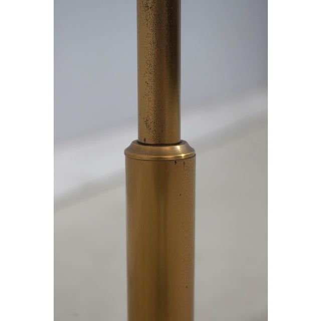 Wildwood 1980s Wildwood Brass Trumpet Arm Floor Lamp For Sale - Image 4 of 12