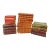 Collection of Vintage Decorative Books Red Leather For Sale