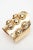 Modern Vintage Hand Hammered Brass Wide Cuff Bracelet With Seven Raised Disks, 1970's For Sale - Image 3 of 8