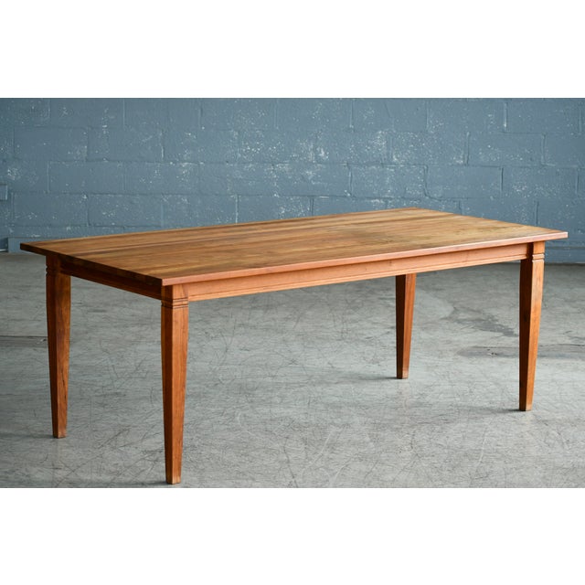 Large Danish Modern Dining Table By Haslev Seats 10 12 People Chairish
