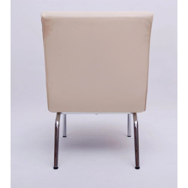 Classic Edition Vostra Lounge Chairs in Chrome and Leather by Jens Risom for Walter Knoll, 1980s, Set of 2 For Sale - Image 6 of 18