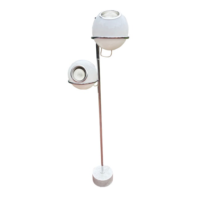 1969 Gino Sarfatti Style Model 1094 “Eyeball” Floor Lamp, Italy For Sale