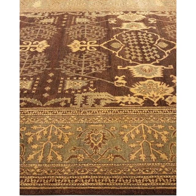 Solo Rugs Mogul, One-of-a-Kind Hand-Knotted Area Rug in Brown, 8' 1" x 10' 6" For Sale - Image 4 of 8