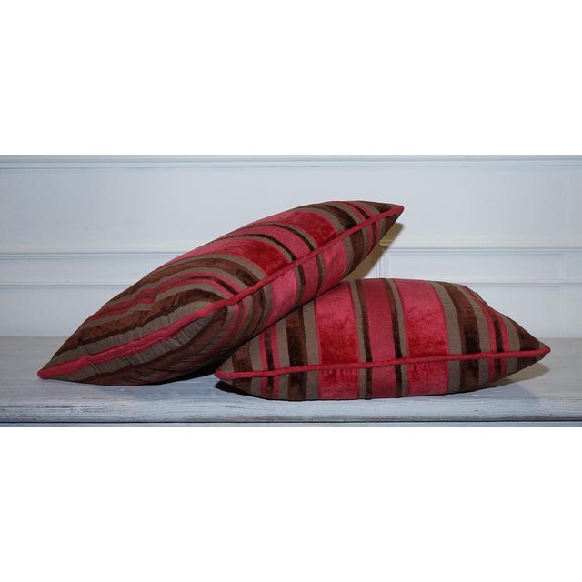 Stripey Scatter Cushions from Alexander & James Hudson, Set of 2 For Sale - Image 6 of 8