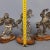 Vintage Antimony Three Musketeers Sculptures on a Wooden Base, 1960s, Set of 3 For Sale - Image 12 of 13