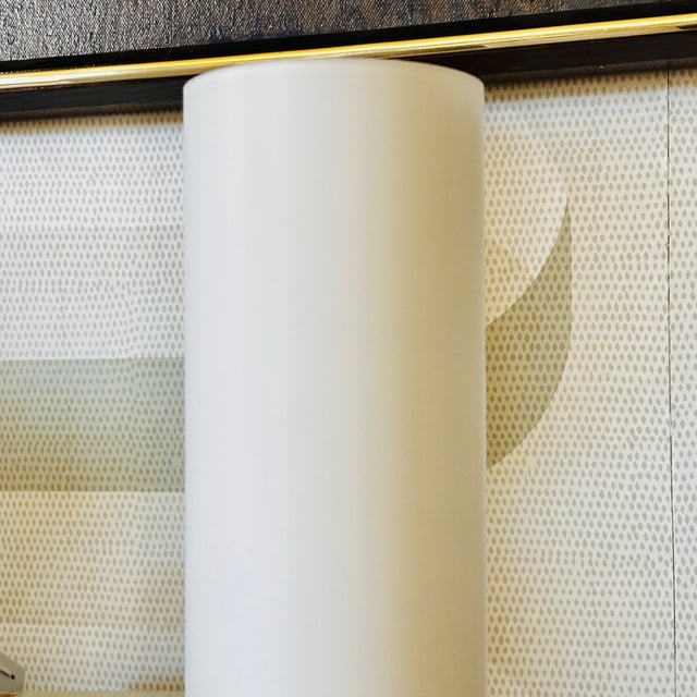 Mid Century Teak and Glass Table Lamps - Set of 2 For Sale In San Francisco - Image 6 of 14