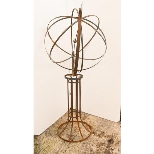 Cast Iron Garden Armillary Sphere For Sale - Image 6 of 9