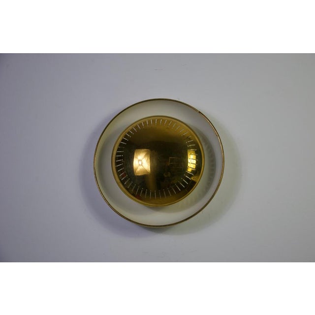 Mid-Century Brass Flush Mount or Wall Lamp attributed to Hillebrand Leuchten, 1960s For Sale - Image 4 of 13
