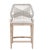 Loom Outdoor Counter Stool, Pumice & Grey Mahogany with Taupe & White Rope For Sale In Los Angeles - Image 6 of 6