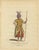 Antique Persian Costume Prints Set of 3, Hand-Colored Engravings, 1749 A refined and highly decorative set of three...